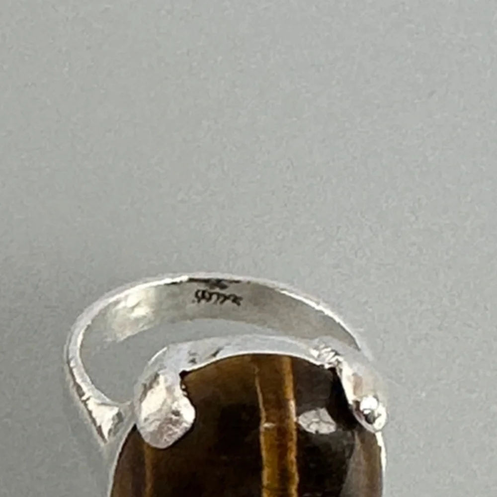 925 sterling silver tiger eye Stone ring
